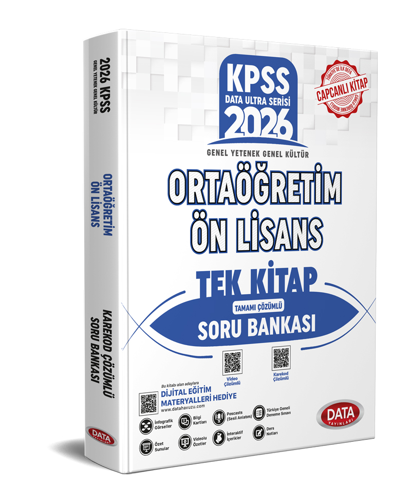 2026 KPSS Genel Yetenek - Genel Kültür Tek Kitap Ortaöğretim Ön Lisans Soru Bankası