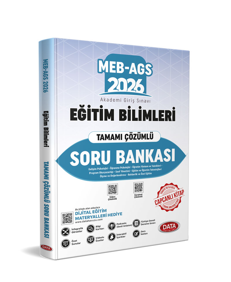 2026 MEB-AGS Eğitim Bilimleri Tek Kitap Tamamı Çözümlü Soru Bankası