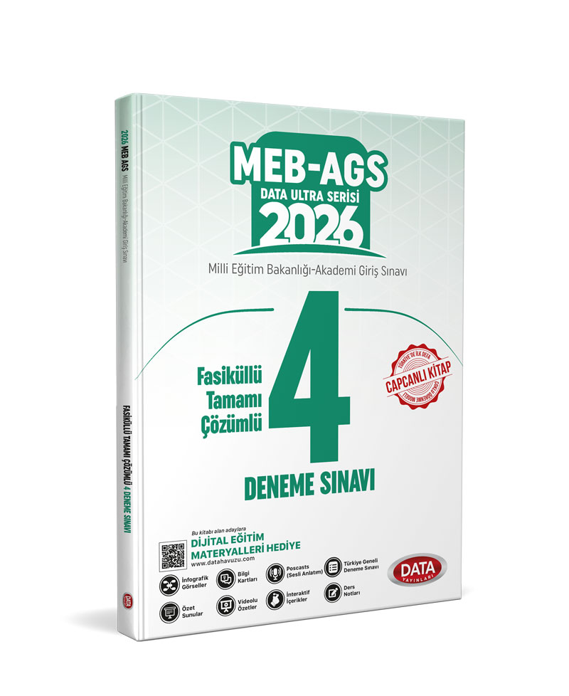2026 MEB-AGS Fasiküllü Tamamı Çözümlü 4 Deneme Sınavı