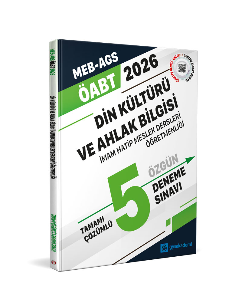2026 ÖABT gysakademi Din Kültürü ve Ahlak Bilgisi Öğretmenliği Tamamı Çözümlü 5 Deneme Sınavı 2026 ÖABT gysakademi Din Kültürü ve Ahlak Bilgisi Öğretmenliği Tamamı Çözümlü 5 Deneme Sınavı