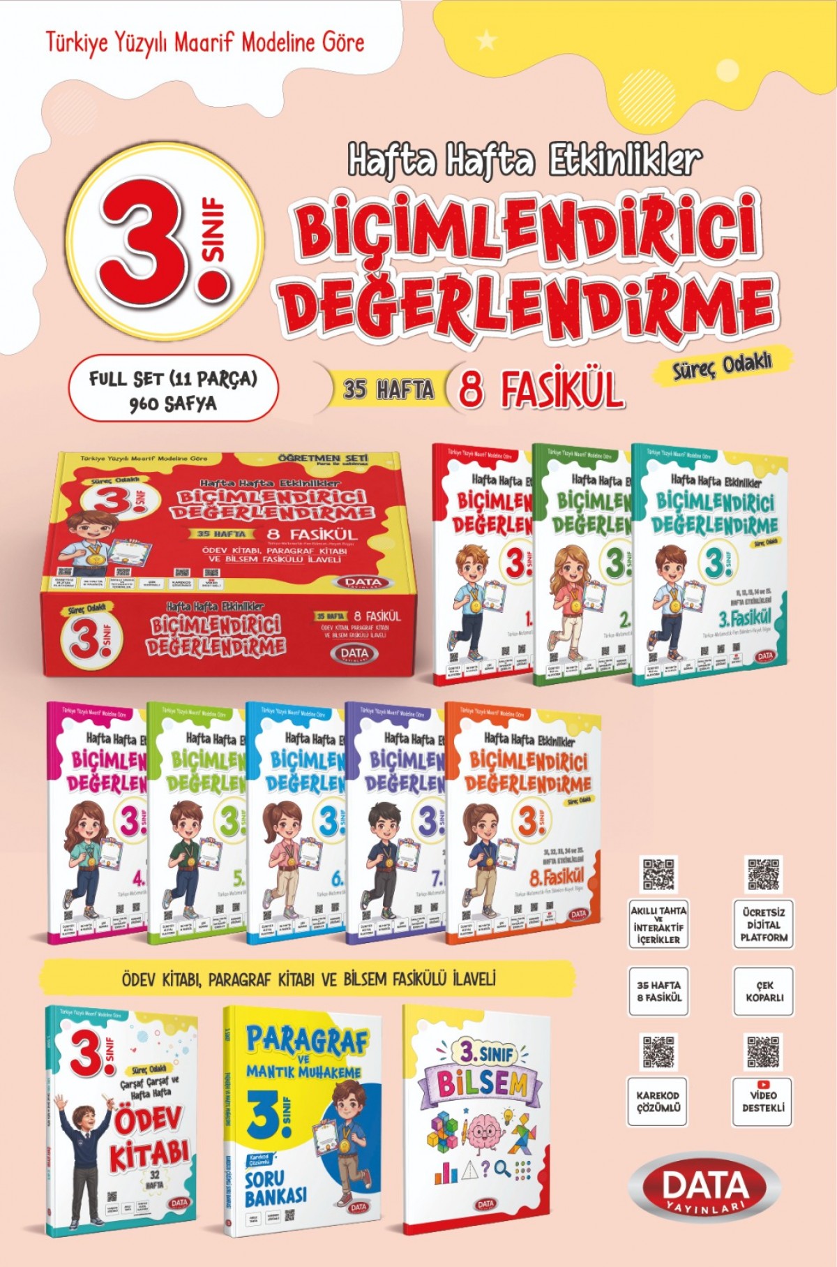 3. Sınıf Hafta Hafta Etkinlikler Set (FULL)