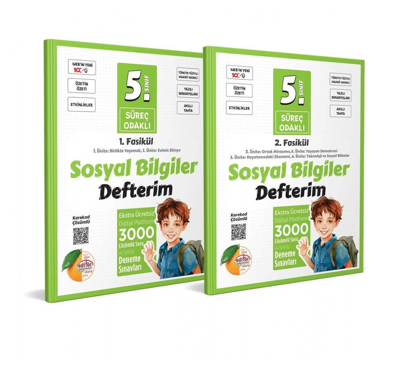 5. Sınıf Süreç Odaklı Sosyal Bilgiler Defterim (2 Fasikül) - Karekod Çözümlü 5. Sınıf Süreç Odaklı Sosyal Bilgiler Defterim (2 Fasikül) - Karekod Çözümlü