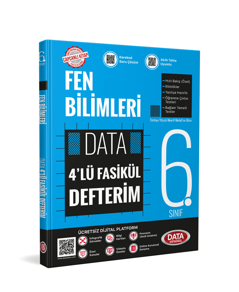 6. Sınıf Fen Bilimleri 4'lü Fasikül Defterim
