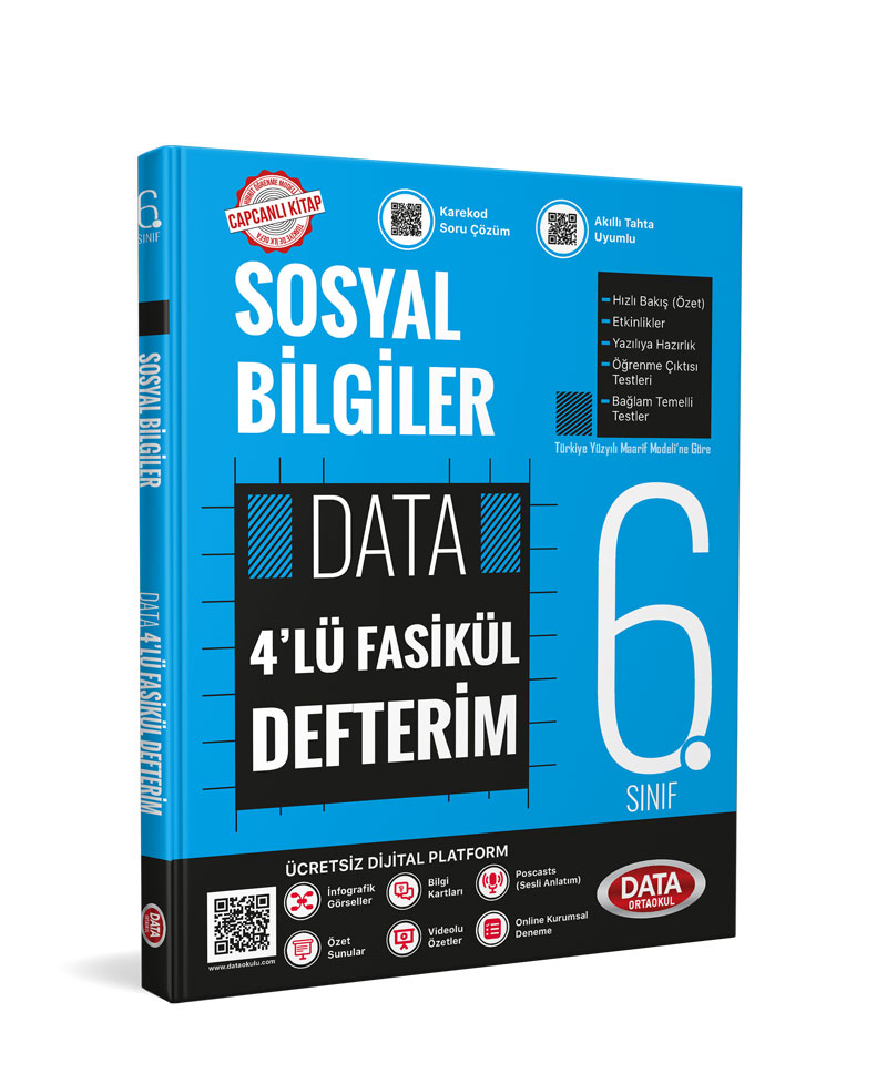 6. Sınıf Sosyal Bilgiler 4'lü Fasikül Defterim
