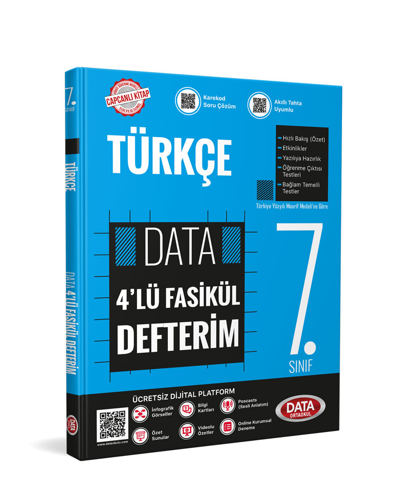 7. Sınıf Türkçe 4'lü Fasikül Defterim 7. Sınıf Türkçe 4'lü Fasikül Defterim