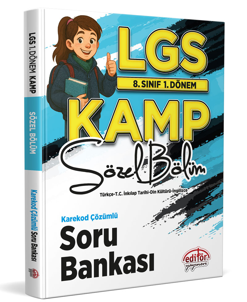 8. Sınıf 1. Dönem LGS Kamp Sözel Bölüm Karekod Çözümlü Soru Bankası