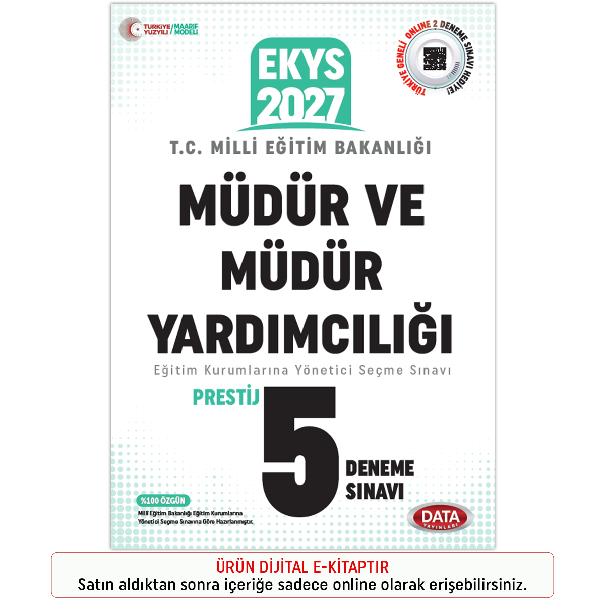 İnteraktif Kitap 2027 MEB EKYS Müdür ve Müdür Yardımcılığı 5 Deneme Sınavı