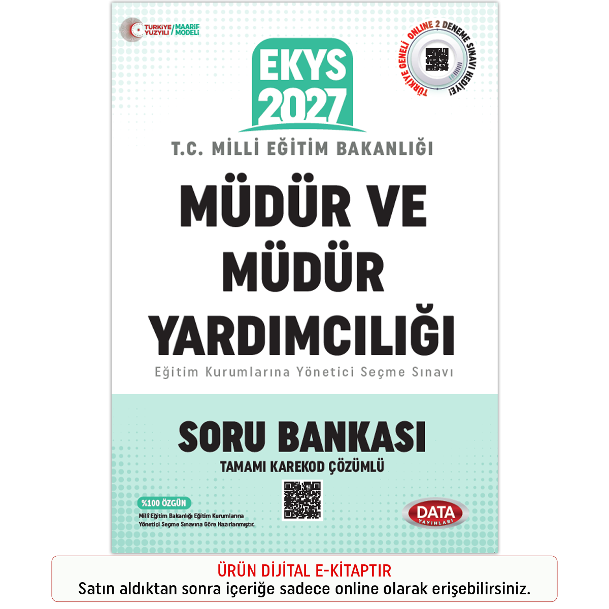 İnteraktif Kitap 2027 MEB EKYS Müdür ve Müdür Yardımcılığı Soru Bankası