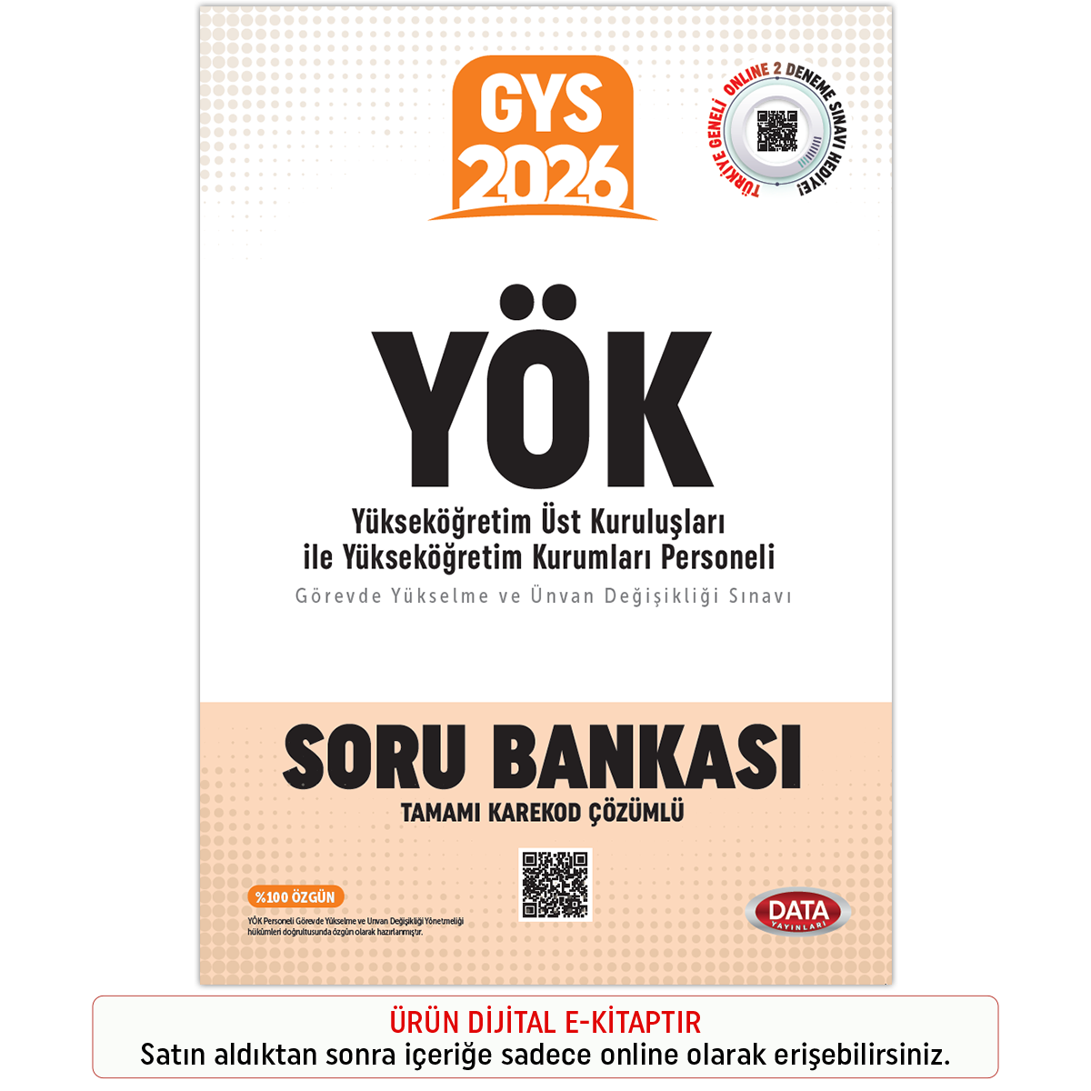 İnteraktif Kitap YÖK Üst Kuruluşları ile YÖK Personeli GYS Soru Bankası - Karekod Çözümlü İnteraktif Kitap YÖK Üst Kuruluşları ile YÖK Personeli GYS Soru Bankası - Karekod Çözümlü