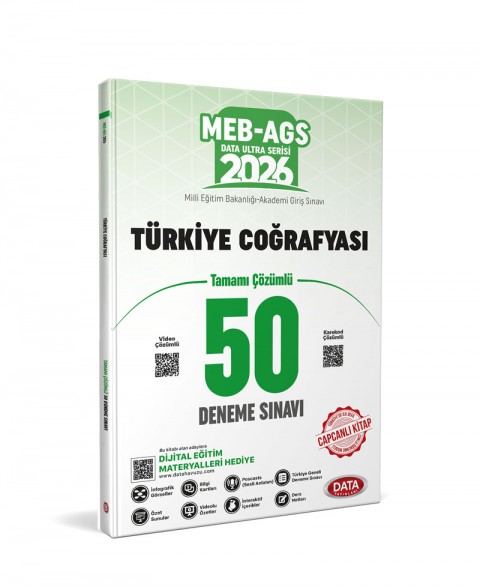 2026 AGS Türkiye Coğrafyası Tamamı Çözümlü 50 Deneme Sınavı