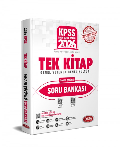 2026 KPSS Genel Yetenek - Genel Kültür Tek Kitap Soru Bankası - Karekod Çözümlü + Dijital Eğitim Platformu Hediye