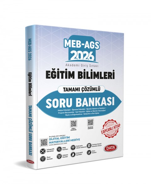 2026 MEB-AGS Eğitim Bilimleri Tek Kitap Tamamı Çözümlü Soru Bankası