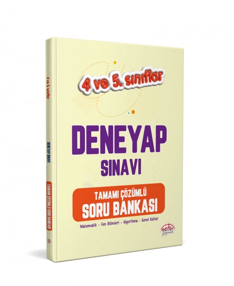 4-5. Sınıf Deneyap Tamamı Çözümlü Soru Bankası