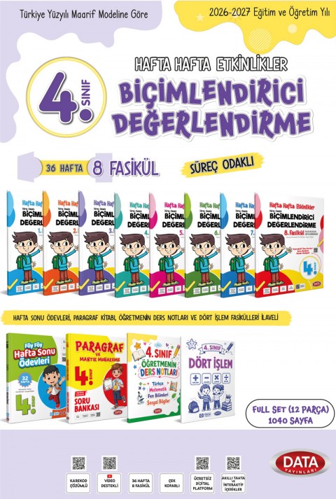 4. Sınıf Hafta Hafta Etkinlikler Set (FULL)