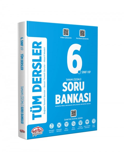 6. Sınıf VIP Tüm Dersler Soru Bankası