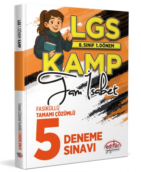 8. Sınıf 1. Dönem LGS Kamp Tam İsabet Fasiküllü Tamamı Çözümlü 5 Deneme Sınavı