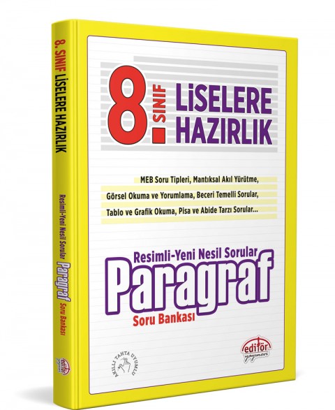 8. Sınıf Resimli Yeni Nesil Sorularla Paragraf Soru Bankası