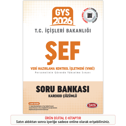 İnteraktif Kitap T.C. İçişleri Bakanlığı Şef GYS Soru Bankası - Karekod Çözümlü