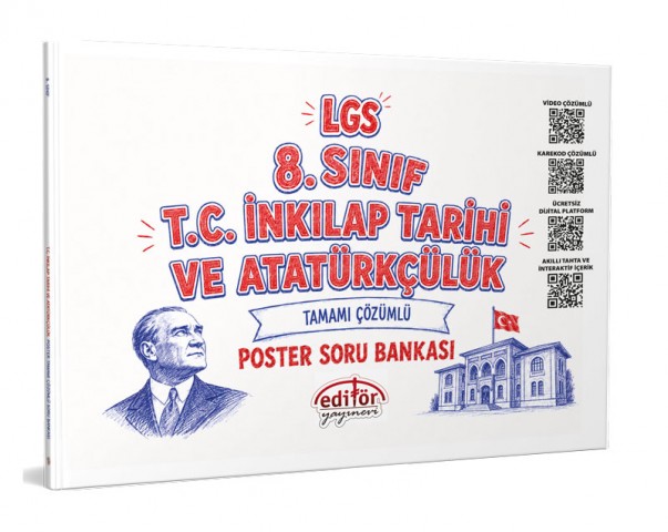 LGS 8. Sınıf T.C. İnkılap Tarihi ve Atatürkçülük Poster Soru Bankası