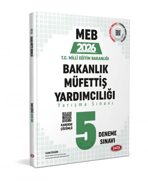 MEB Bakanlık Müfettiş Yardımcılığı 5 Deneme Sınavı - Karekod Çözümlü