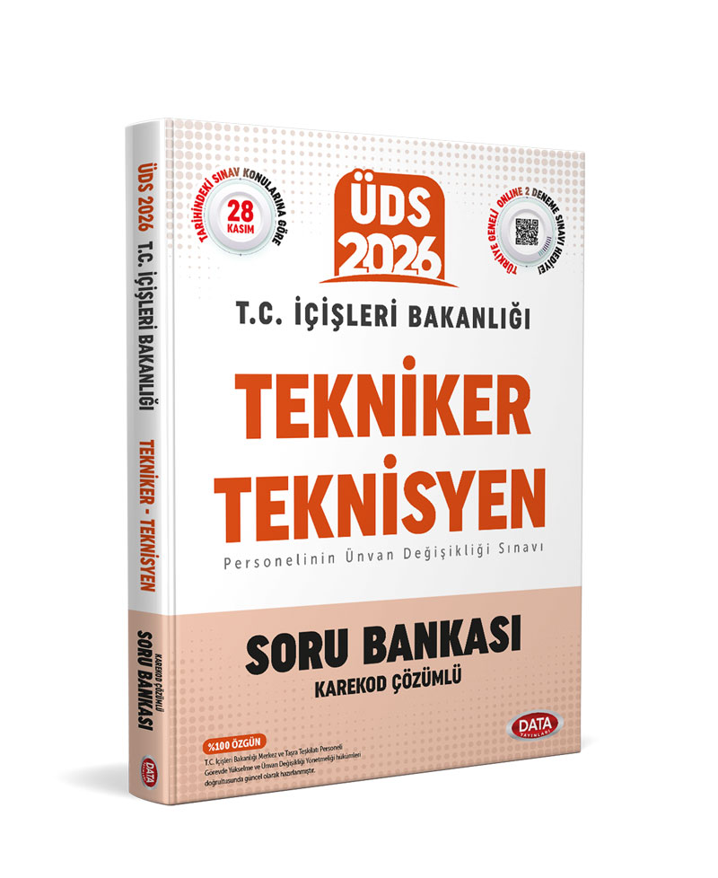 T.C. İçişleri Bakanlığı Tekniker - Teknisyen ÜDS Soru Bankası - Karekod Çözümlü T.C. İçişleri Bakanlığı Tekniker - Teknisyen ÜDS Soru Bankası - Karekod Çözümlü